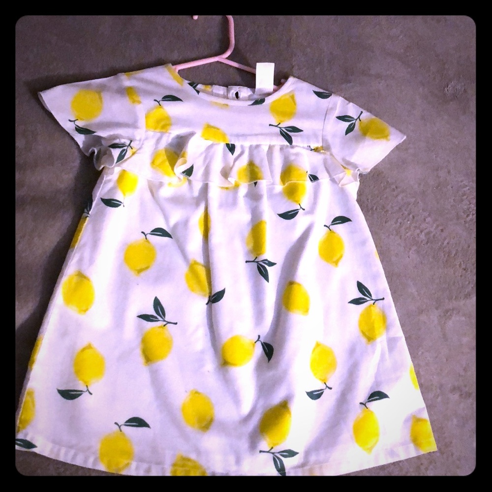 Toddler lemons dress